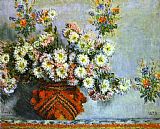 Chrysanthemums Canvas Paintings - Chrysanthemums